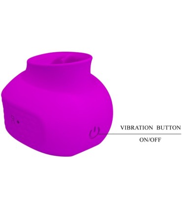 PRETTY LOVE ESTELLE LENGUA ESTIMULADORA CLITORIS 12 VIBRACIONES MORADO