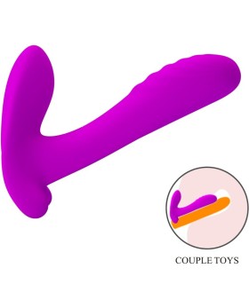 PRETTY LOVE MASAJEADOR VIBRADOR 12 VIBRACIONES CONTROL REMOTO MORADO