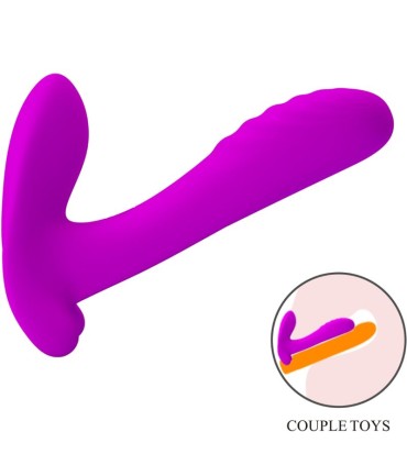 PRETTY LOVE MASAJEADOR VIBRADOR 12 VIBRACIONES CONTROL REMOTO MORADO
