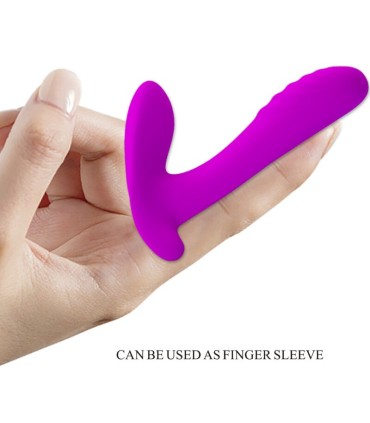 PRETTY LOVE MASAJEADOR VIBRADOR 12 VIBRACIONES CONTROL REMOTO MORADO