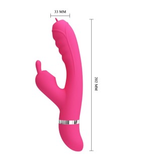 PRETTY LOVE PHOENIX VIBRADOR RABBIT MULTIFUNCION ROSA