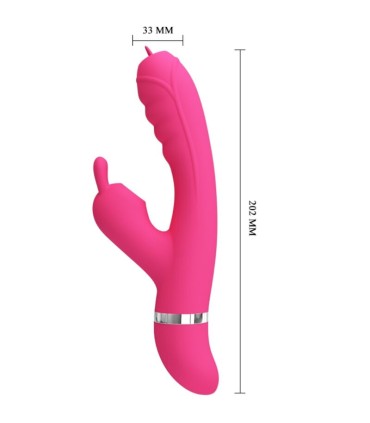 PRETTY LOVE PHOENIX VIBRADOR RABBIT MULTIFUNCION ROSA