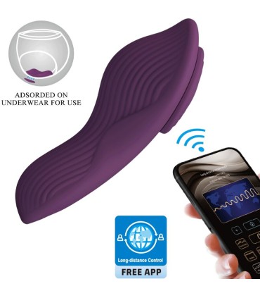 PRETTY LOVE MANE MASAJEADOR LAY ON CLITORIS 10 VIBRACIONES CONTROL REMOTO MORADO