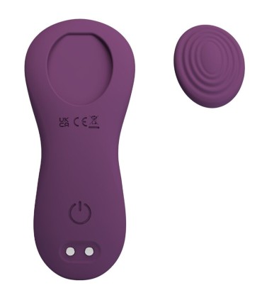 PRETTY LOVE MANE MASAJEADOR LAY ON CLITORIS 10 VIBRACIONES CONTROL REMOTO MORADO