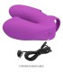 PRETTY LOVE ATHENA VIBRADOR DE DEDO CON ESTIMULADOR CLITORIS MORADO