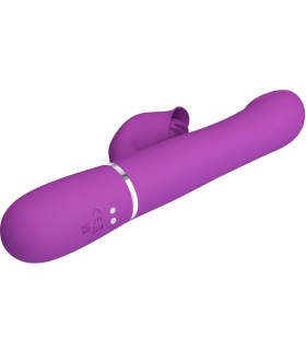 PRETTY LOVE VIBRADOR ESTIMULADOR MULTIFUNCION 4 EN 1 MORADO