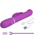 PRETTY LOVE COALE VIBRADOR RABBIT MULTIFUNCION 4 EN 1 MORADO