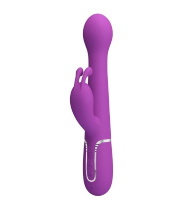 PRETTY LOVE DEJON VIBRADOR RABBIT MULTIFUNCION 3 EN 1 MORADO