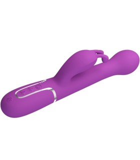 PRETTY LOVE DEJON VIBRADOR RABBIT MULTIFUNCION 3 EN 1 MORADO