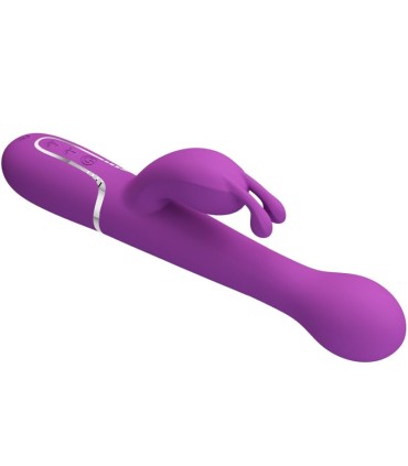 PRETTY LOVE DEJON VIBRADOR RABBIT MULTIFUNCION 3 EN 1 MORADO
