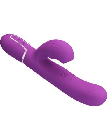 PRETTY LOVE PERLITA VIBRADOR RABBIT MULTIFUNCION 3 EN 1 MORADO