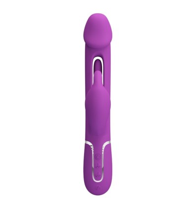 PRETTY LOVE KAMPAS VIBRADOR RABBIT MULTIFUNCION 3 EN 1 MORADO