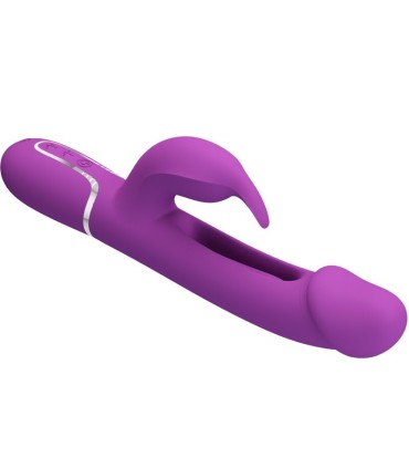 PRETTY LOVE KAMPAS VIBRADOR RABBIT MULTIFUNCION 3 EN 1 MORADO