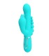 PRETTY LOVE CAMMY TRIPLE VIBRADOR RABBIT MULTIFUNCION 4 EN 1 AZUL