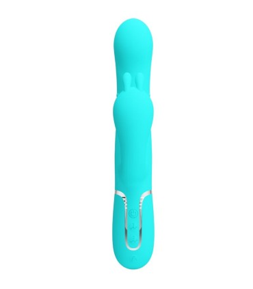 PRETTY LOVE CAMMY TRIPLE VIBRADOR RABBIT MULTIFUNCION 4 EN 1 AZUL