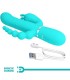PRETTY LOVE CAMMY TRIPLE VIBRADOR RABBIT MULTIFUNCION 4 EN 1 AZUL
