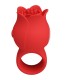 PRETTY LOVE JAE VIBRADOR DE DEDO FORMA DE ROSA 10 VIBRACIONES ROJO