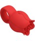 PRETTY LOVE JAE VIBRADOR DE DEDO FORMA DE ROSA 10 VIBRACIONES ROJO