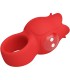 PRETTY LOVE JAE VIBRADOR DE DEDO FORMA DE ROSA 10 VIBRACIONES ROJO
