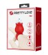 PRETTY LOVE JAE VIBRADOR DE DEDO FORMA DE ROSA 10 VIBRACIONES ROJO