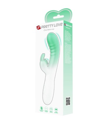 PRETTY LOVE CERBERUS VIBRADOR RABBIT 3O VIBRACIONES VERDE