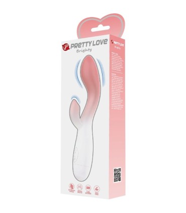 PRETTY LOVE BRIGHTY VIBRADOR PUNTO G ESTIMULADOR CLITORIS 30 VIBRACIONES ROSA