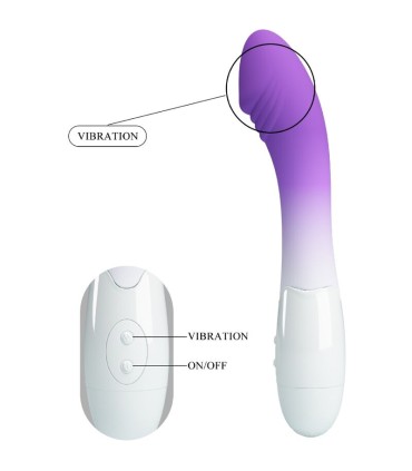 PRETTY LOVE ELEMENTAL VIBRADOR PUNTO G 30 VIBRACIONES MORADO