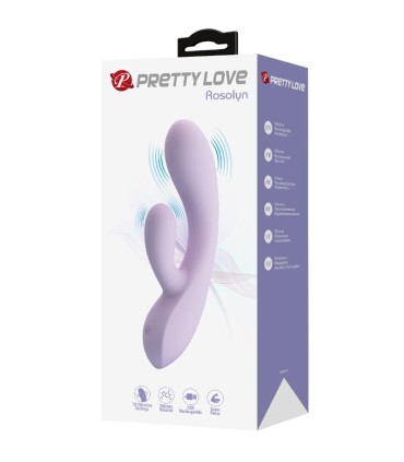 PRETTY LOVE ROSOLYN VIBRADOR RABBIT 10 VIBRACIONES MORADO