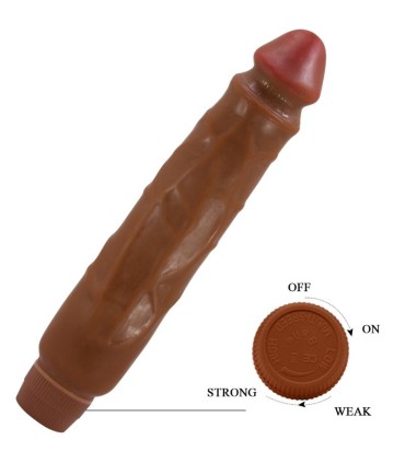 BAILE JACK VIBRADOR REALISTICO 26 CM MULATO