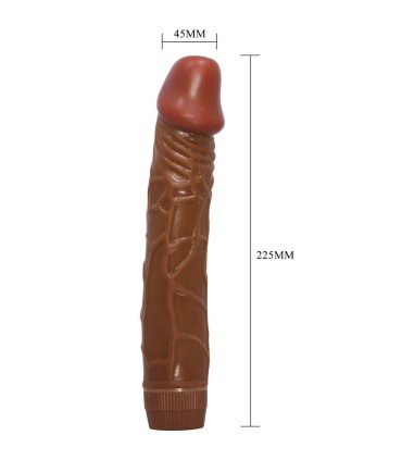BAILE BOB VIBRADOR REALISTICO 225 CM MULATO