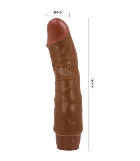 BAILE JEFF VIBRADOR REALISTICO 195 CM MULATO