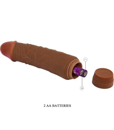 BAILE JEFF VIBRADOR REALISTICO 195 CM MULATO