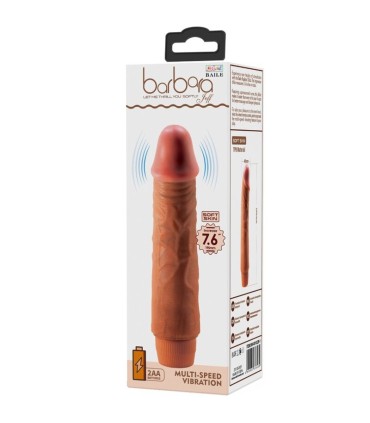 BAILE JEFF VIBRADOR REALISTICO 195 CM MULATO