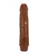 BAILE DWARF VIBRADOR REALISTICO 21 CM MULATO