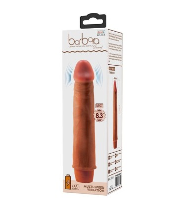BAILE DWARF VIBRADOR REALISTICO 21 CM MULATO