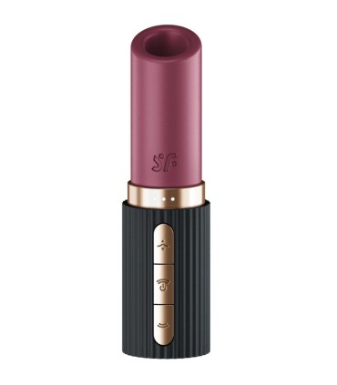 SATISFYER PRO 2 KISS ESTIMULADOR CLITORIS POR ONDAS GRANATE NEGRO