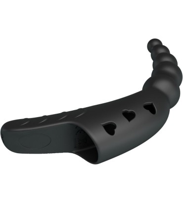 PRETTY LOVE JORDIN VIBRADOR DE DEDO 10 VIBRACIONES NEGRO