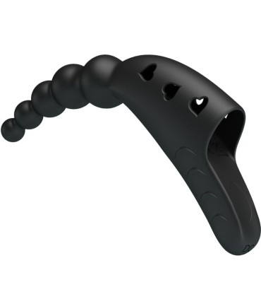 PRETTY LOVE JORDIN VIBRADOR DE DEDO 10 VIBRACIONES NEGRO