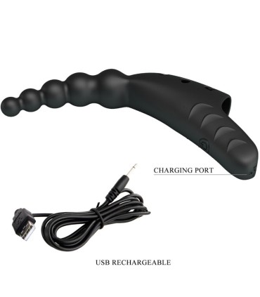 PRETTY LOVE JORDIN VIBRADOR DE DEDO 10 VIBRACIONES NEGRO