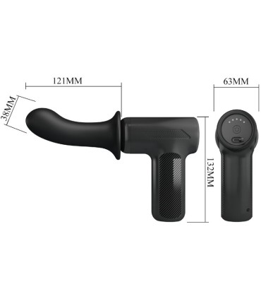 PRETTY LOVE DJ DOCTOR MASAJEADOR 5 CONFIGURACIONES NEGRO