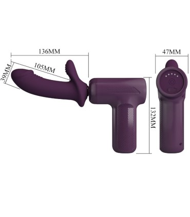 PRETTY LOVE DJ SCHOLAR MASAJEADOR 5 CONFIGURACIONES MORADO