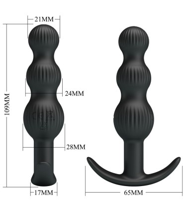 PRETTY LOVE SIDNEY VIBRADOR ANAL 10 VIBRACIONES NEGRO