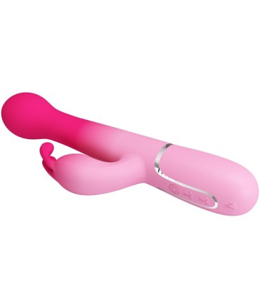 PRETTY LOVE DEJON VIBRADOR RABBIT 3 EN 1 MULTIFUNCION ROSA