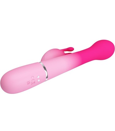 PRETTY LOVE DEJON VIBRADOR RABBIT 3 EN 1 MULTIFUNCION ROSA