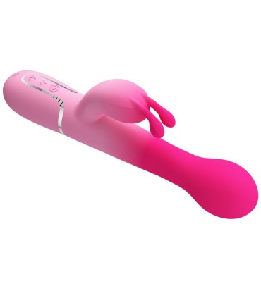 PRETTY LOVE DEJON VIBRADOR RABBIT 3 EN 1 MULTIFUNCION ROSA
