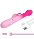 PRETTY LOVE DEJON VIBRADOR RABBIT 3 EN 1 MULTIFUNCION ROSA
