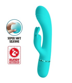 PRETTY LOVE SCOCCO VIBRADOR RABBIT TURQUESA