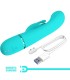 PRETTY LOVE SCOCCO VIBRADOR RABBIT TURQUESA