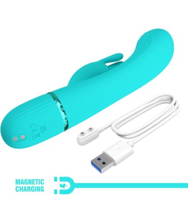 PRETTY LOVE SCOCCO VIBRADOR RABBIT TURQUESA