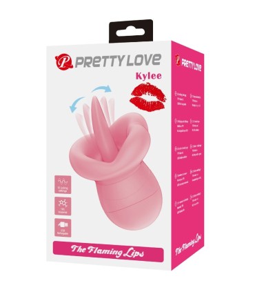 PRETTY LOVE KYLEE LENGUA ESTIMULADORA CLITORIS 10 VIBRACIONES ROSA NUDE